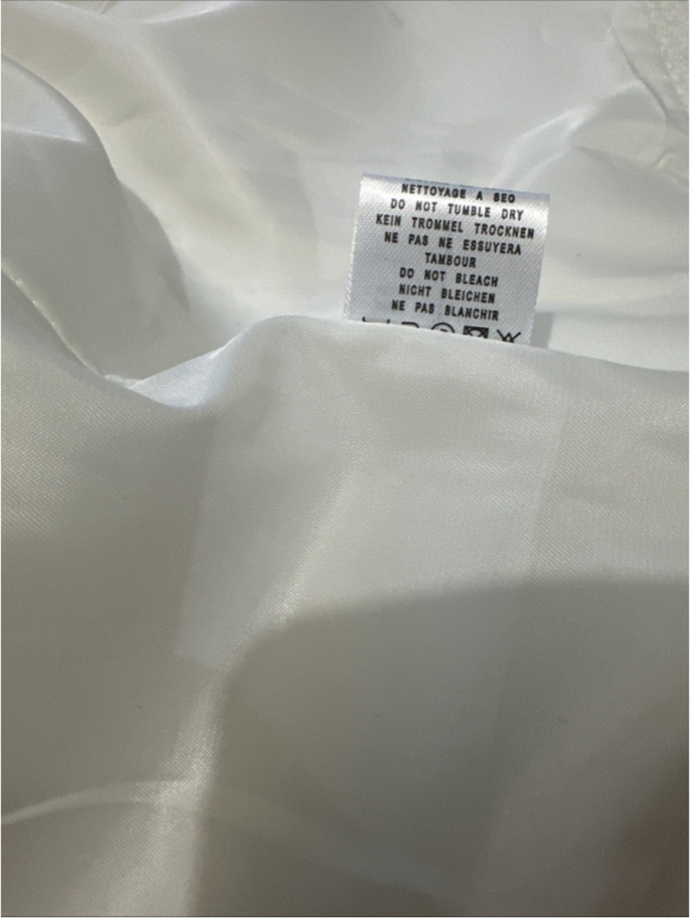 Women Skirt Suit Ivory Size Medium Gold Bottom 2 Piece Jacket - Picture 15 of 16